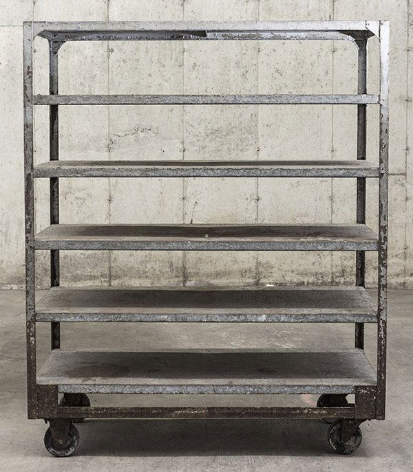 Large Industrial Metal Cart (1 of 9)