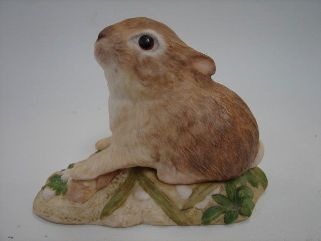Cybis Baby Rabbit: Porcelain baby rabbit by Cybis approx 3.5in 4.5in