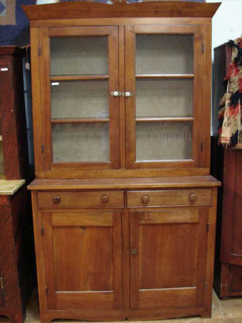 360: Antique Step Back Cupboard, American Walnut - 360: Antique Step Back Cupboard, American Walnut