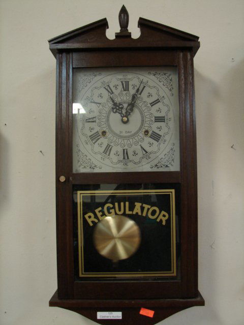 Dorset 31 Day Regulator: 24"x11", made In Korea, late 20th C