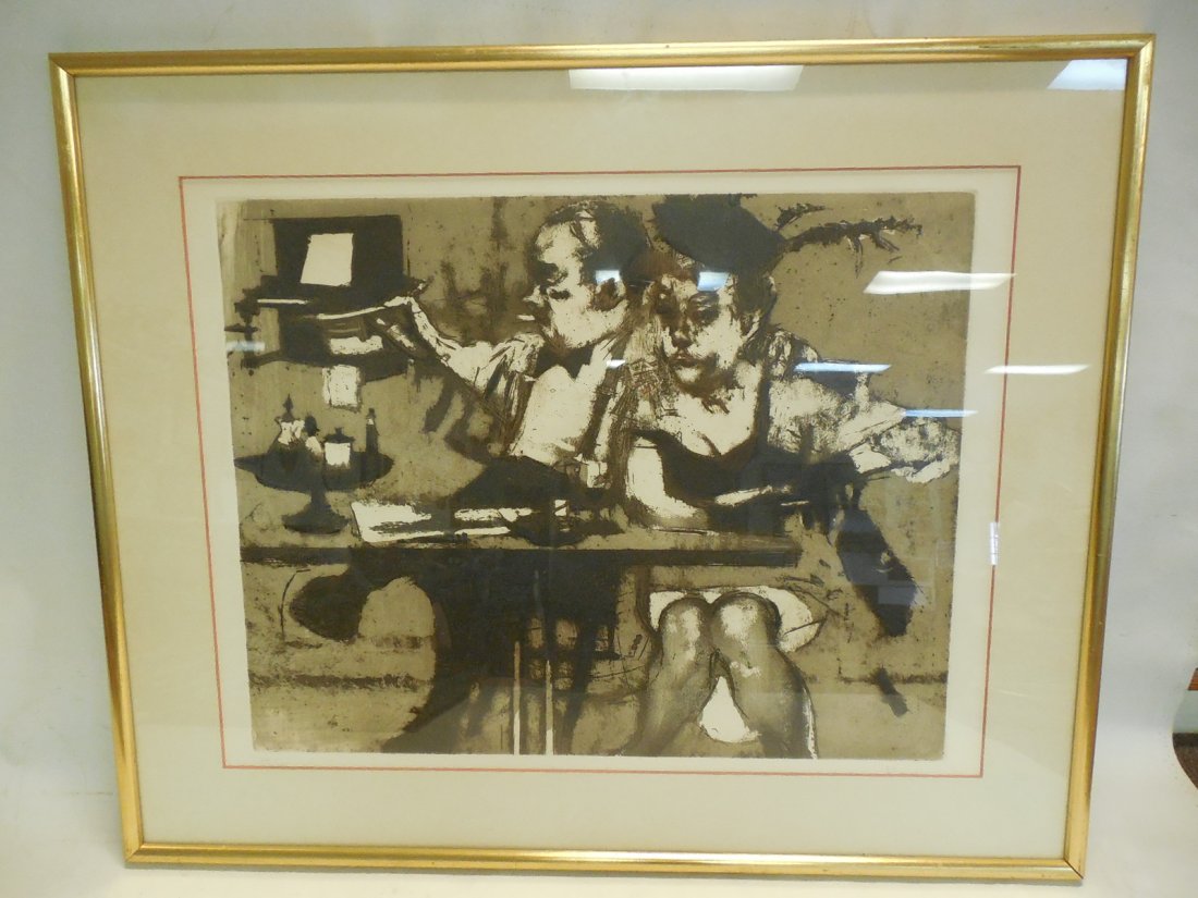 Mezzotint by Jack Levine (1 of 5)