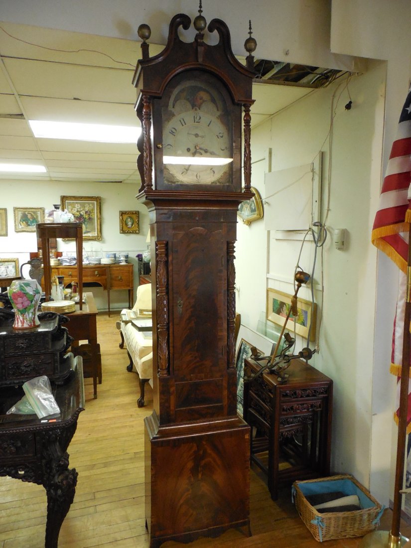 English Mahogany Tall Case Clock (1 of 5)