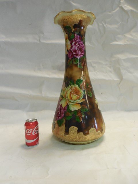 Large Hand Painted Nippon Floor Vase (1 of 5)
