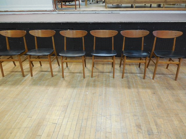 Set of Six (6) Danish Modern Dining Chairs (1 of 4)