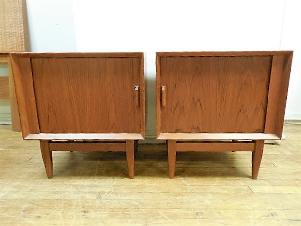 Pr (2) Falster Danish Modern Teak Night Stands (1 of 2)