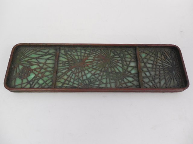 Tiffany Studios Pine Needle Pen Tray (1 of 3)