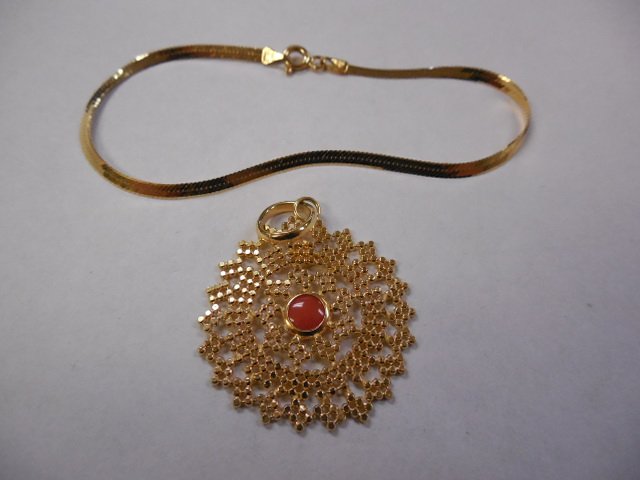 2pcs - 14K Gold Pendant & 14K Gold Bracelet (1 of 4)