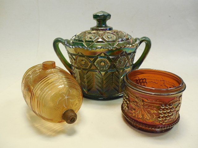 3 Carnival Glass Items (1 of 1)