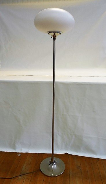 Laurel Mushroom Chrome Floor Lamp, 1960's (1 of 4)