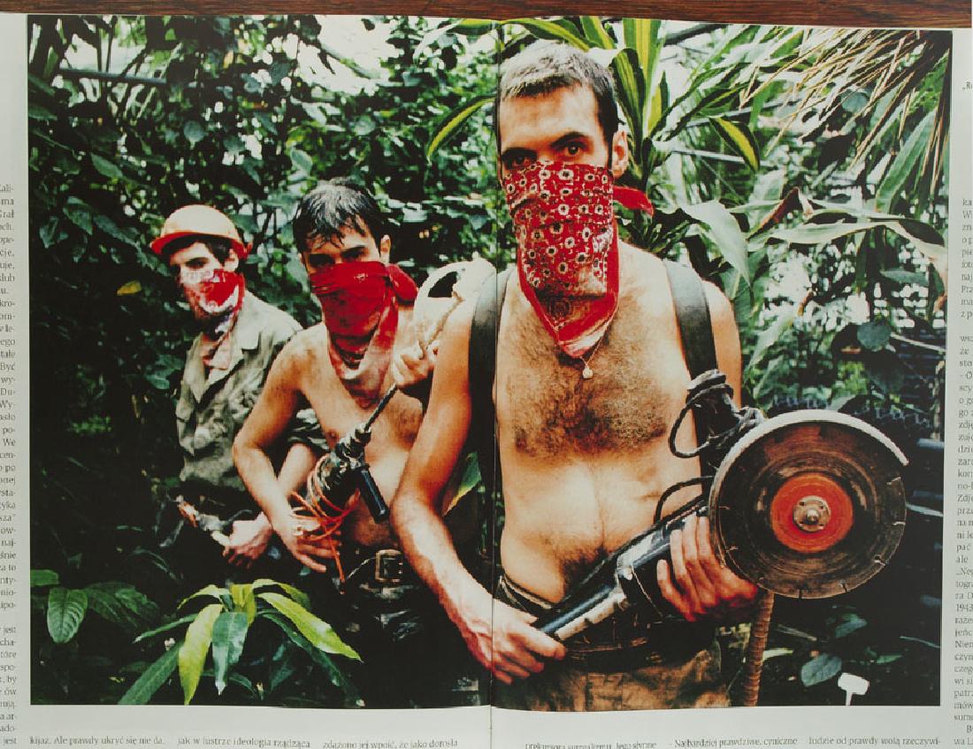 Zbigniew Libera, From the series 'Pozytywy', "Workers",: Zbigniew Libera, From the series 'Pozytywy', "Workers", ed. 3/10, 2002, photography on dibond, 120 x 155 cm, The work is accompanied by a label with a description of the work and the artist's signatur