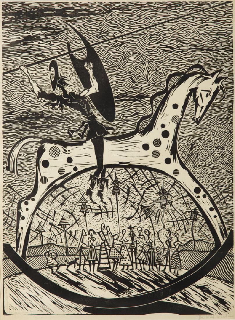Stefan Rassalski (1910 - 1972) "Don Quixote Hero", (1 of 6)
