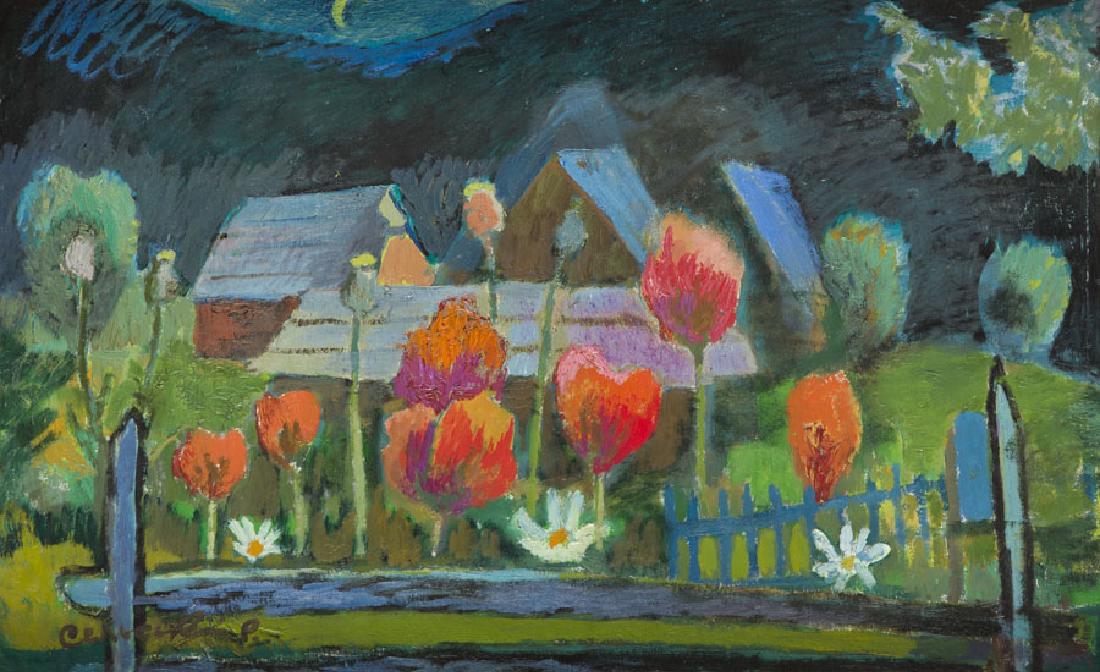 Roman Sielski (1903 - 1990) "Poppies in The Stiepanski (1 of 7)