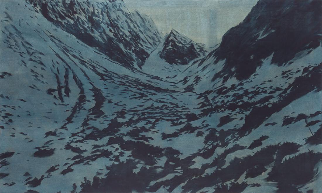 Bartek Materka (b. 1973) Tatra mountains - Hinczowa: Bartek Materka (b. 1973) Tatra mountains - Hinczowa Valley, 2014; oil on canvas, 150 x 250 cm, signed, dated and described on the reverse: 'BARTEK MATERKA | 2014 | OLEJ NA PLOTNIE'; EXHIBITED: - Roman