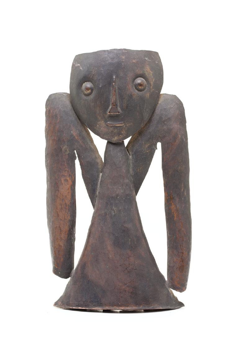 Jean Lambert-Rucki (1888 - 1967) Angel: Jean Lambert-Rucki (1888 - 1967) Angel, patinated brass 17 x 10.5 x 2 cm; signed with the authorâ€™s monogram on the back: 'JL-R'; NOTE: - To this lot we apply Artist's Resale Right (Droit de Sui