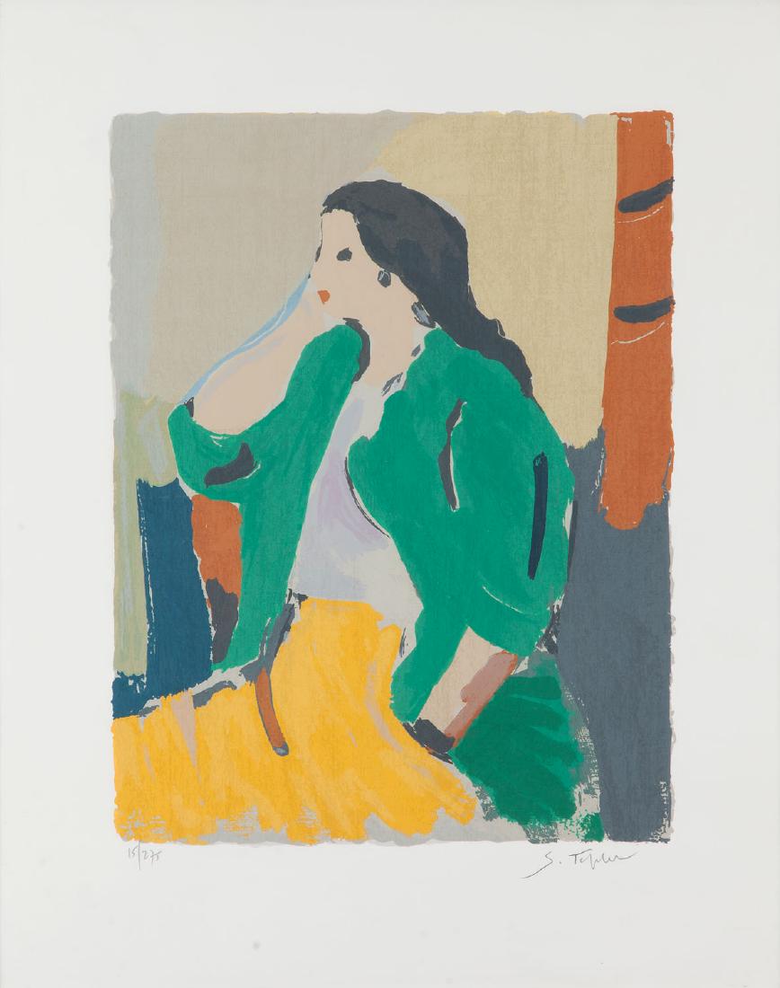 Samuel Tepler (1918-1998) Woman in a yellow skirt (1 of 4)