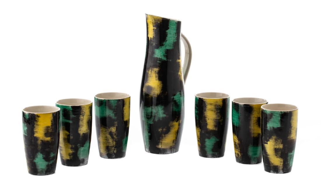 Zofia Przybyszewska (1901 - 1966) Drink set, Pruszkow (1 of 9)