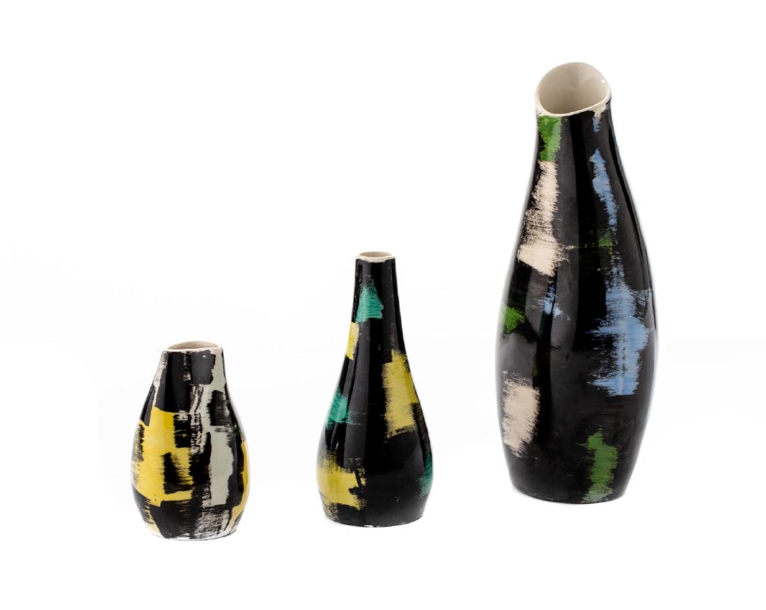 Zofia Przybyszewska (1901 - 1966) Set of 3 vases, (1 of 7)