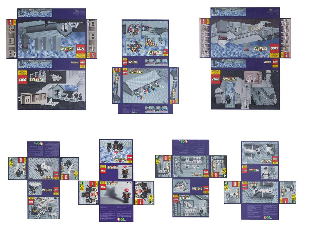 Zbigniew Libera (b. 1959) Set of 7 boxes "Lego.: Zbigniew Libera (b. 1959) Set of 7 boxes "Lego. Concentration camp", 1996/2001, archival print/papier bezkwasowy, 70 x 65 cm (dimensions of the biggest work), 0,