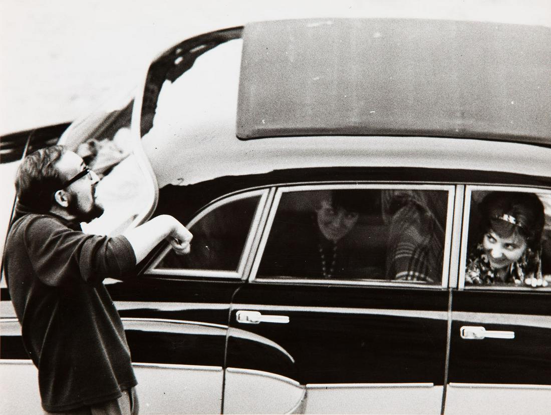 Tadeusz Rolke (b. 1929) Krzysztof Penderecki, 1962/lata: Tadeusz Rolke (b. 1929) Krzysztof Penderecki, 1962/1990s.; gelatin-silver print/baryta paper, 17.4 x 22.7 cm (sheet); dated and described on the reverse: '1962 | Krzysztof Penderecki' artist's stamp o