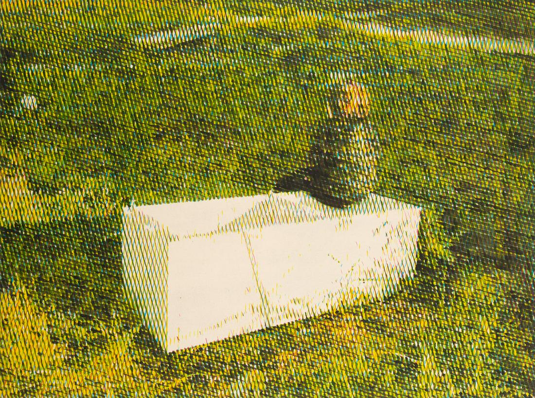 Bartek Materka (b. 1973) Untitled (Titus on the: Bartek Materka (b. 1973) Untitled (Titus on the fridge), 2011; oil/canvas, 120 x 160 cm; signed, dated and described on the reverse: 'BARTEK MATERKA, 2011 | OLEJ'PROVENANCE: purchase from an artist pr