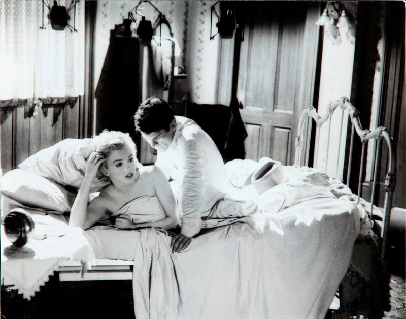 Milton H. Greene (1922 New York - 1985 Los Angeles): Milton H. Greene (1922 New York - 1985 Los Angeles) Marilyn Monroe with Don Murrey session date: 1956, life time print black and white photograph/ba
