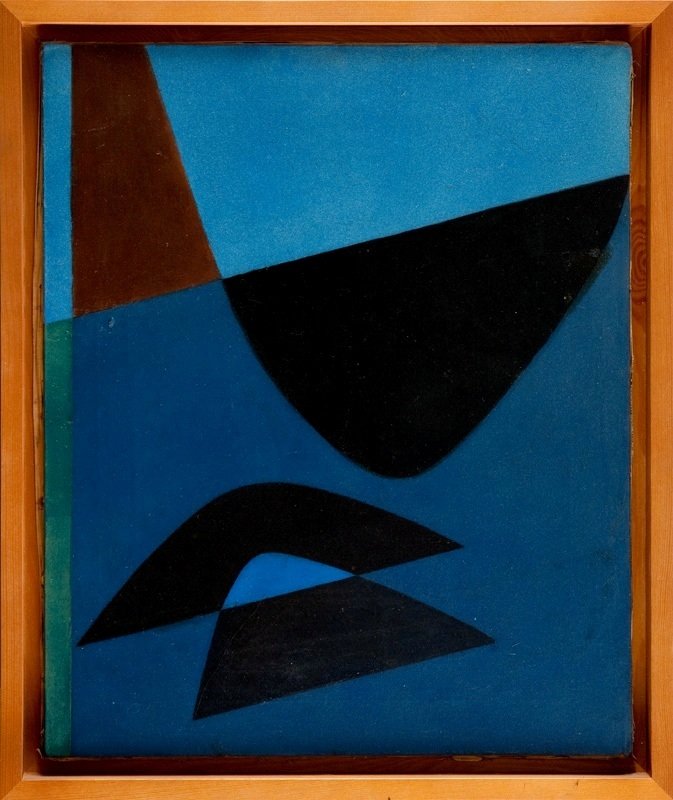 Mieczyslaw Tadeusz Janikowski (1912 Zaleszczyki, Ukrai: Mieczyslaw Tadeusz Janikowski (1912 Zaleszczyki, Ukraina - 1968 Cracow) Composition oil/canvas, 55 x 46 cm backside r.t. ol.: '23' Agra-Art sticker PROVENANCE: Dom Aukcyjny Agra-Art, Warsaw