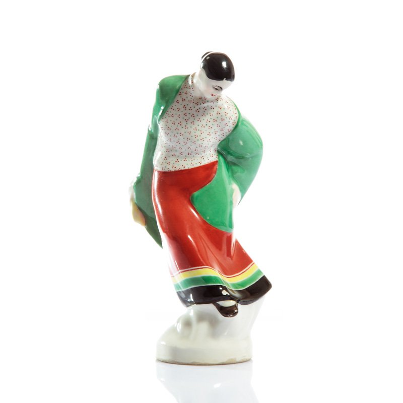 Dancer, 1918 - 1923 Petersburg hand-painted porcelain,