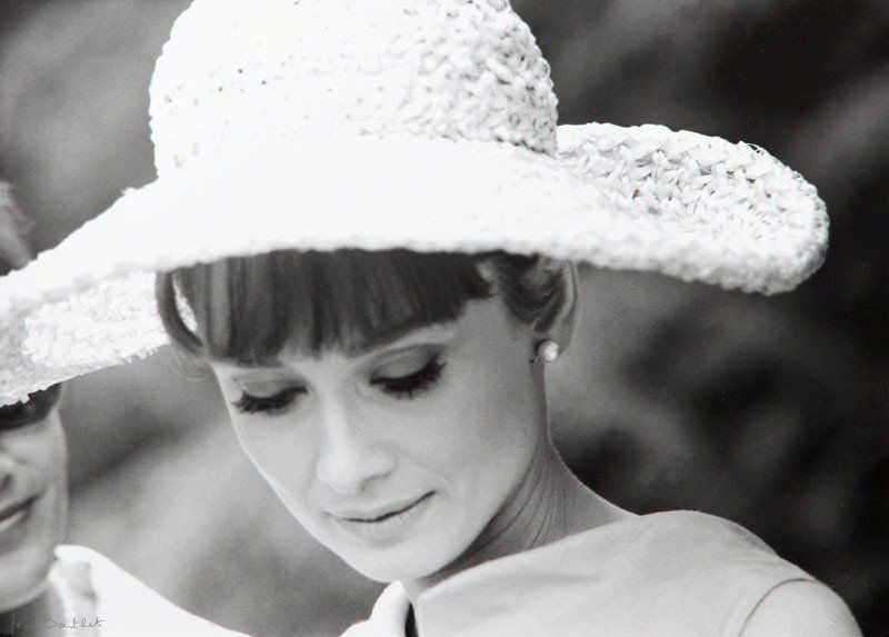 Jean Barthet (1920 - 2000) Audrey Hepburn lifetime: Jean Barthet (1920 - 2000) Audrey Hepburn lifetime print, black & white photograph, silverprint/barite paper, 41 x 56 cm signed l.b.: 'Jean Barthet', r.b. author's stamp: 'BARTHET' backside: 'AUDREY H