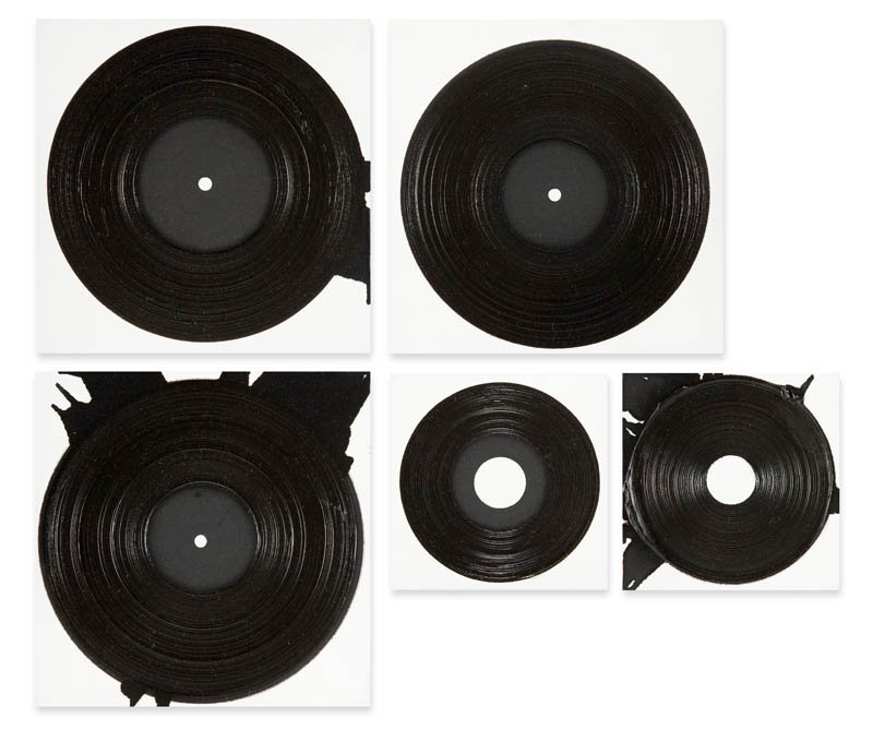 Zbigniew Rogalski, (b. 1974, Dabrowa Bialostocka), 5: Zbigniew Rogalski, (b. 1974, Dabrowa Bialostocka), 5 pictures, oil/canvas, 20 x 20 cm (x2), 30 x 30 cm (x3), 'ZBIGNIEW | ROGALSKI'