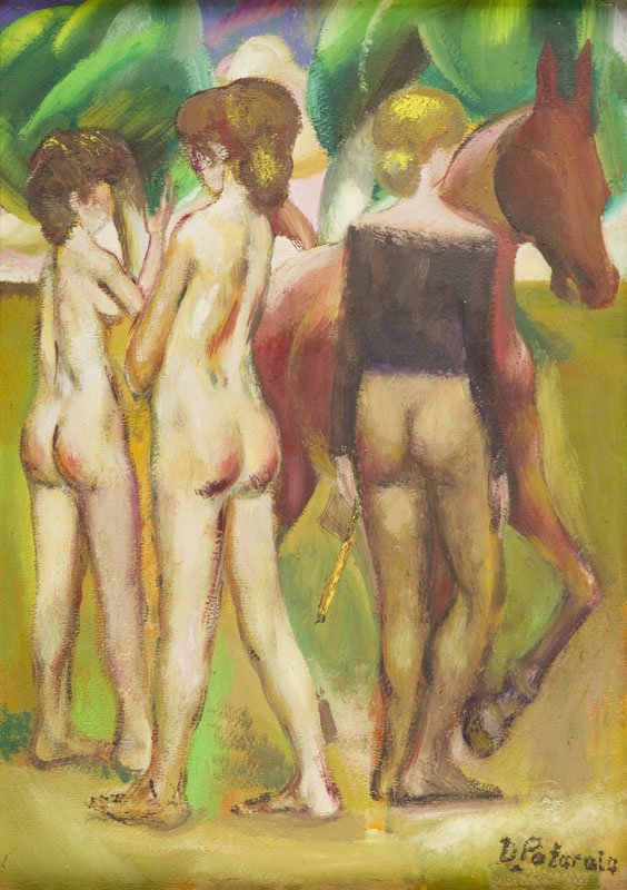David Pataraia (b. 1971),Girls,oil/board, 70 x 50 (1 of 1)