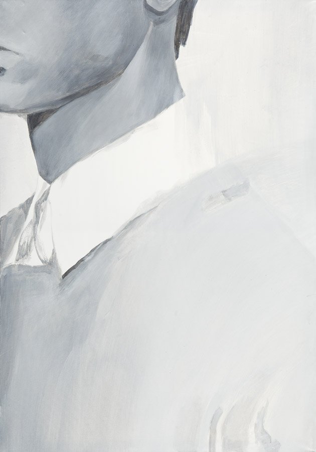 Lukasz Bilinski ,(b. 1987) ,The collar,: Lukasz Bilinski ,(b. 1987) ,The collar, 2014,acrylic/canvas, 100 x 70 cm, describe backside: 'lBilinski '14'