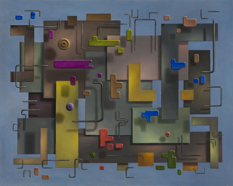 Maciej Mackiewicz (b. 1977) Inorganic abstraction No. (1 of 2)