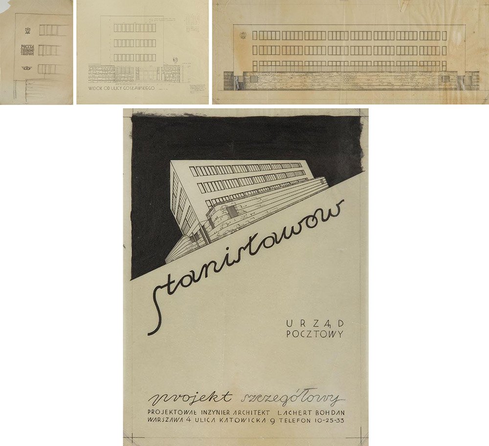 Bohdan Lachert (1900 - 1987) Set of architectural (1 of 9)