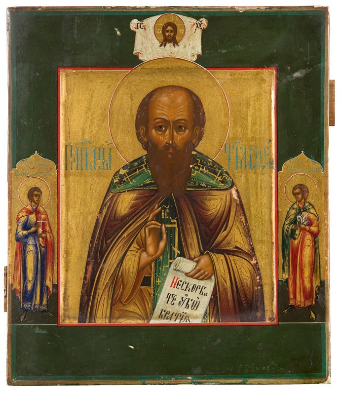 St. Timoden, Icon, Russia, 19th Century, tempera on (1 of 1)