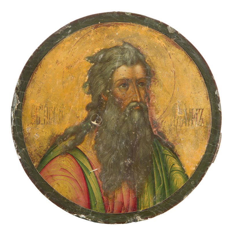 St. John the Evangelist (?), Icon, Russia, Mid-19th (1 of 2)