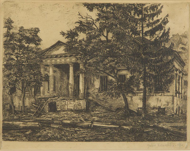 Julia Kowalska (1911 - 1985) Ruins, 1936, etching on (1 of 3)
