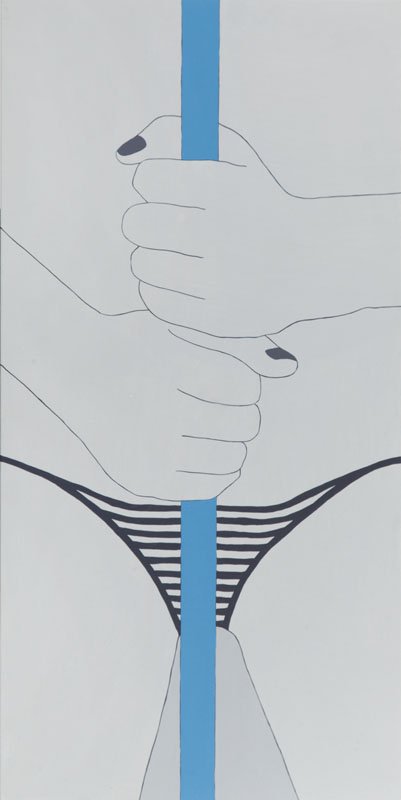 Viola Tycz (b. 1973) Hot cold blue III, 2014, acrylic (1 of 2)