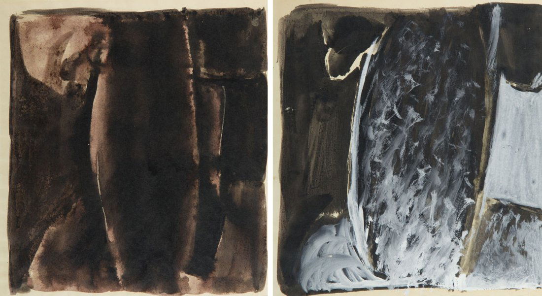 Jan Berdyszak (1934 - 2014) A pair of watercolour; (1 of 5)