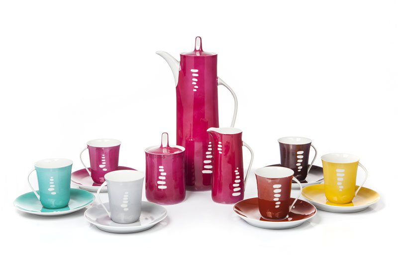 Coffee-service "Krokus" for 6 person, Porcelain Factory (1 of 3)