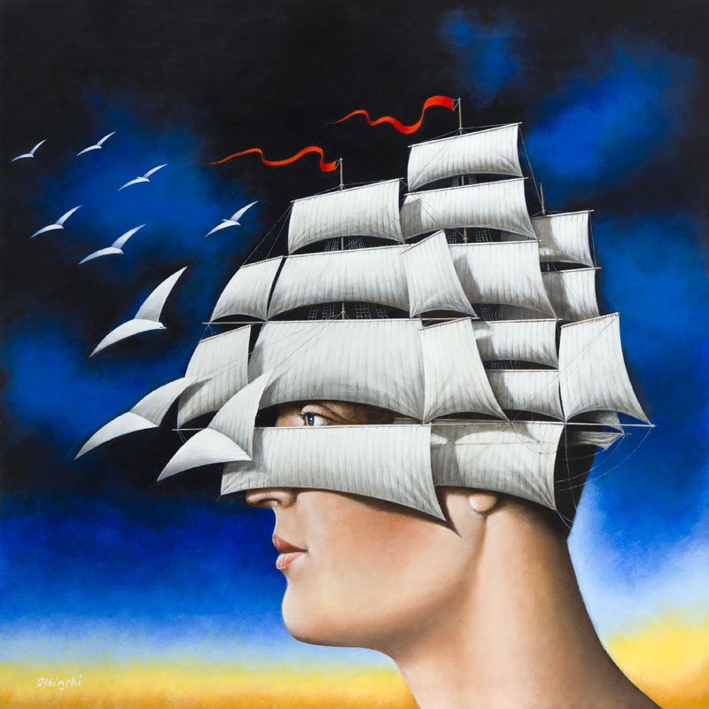 Rafal Olbinski (b. 1943) "Criterion of a (1 of 1)