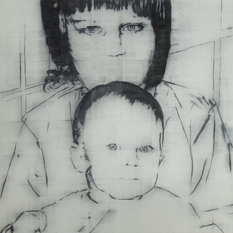 Bartek Materka, (b. 1973), "Brothers", 2009, oil on: Bartek Materka, (b. 1973), "Brothers", 2009, oil on canvas, 200 x 200 cm, signed, dated and described on the reverse: 'BARTEK MATERKA | BRACIA, 2009 | OLEJ/PLOTNO', Exhibited: â€žKlatkaâ€, solo