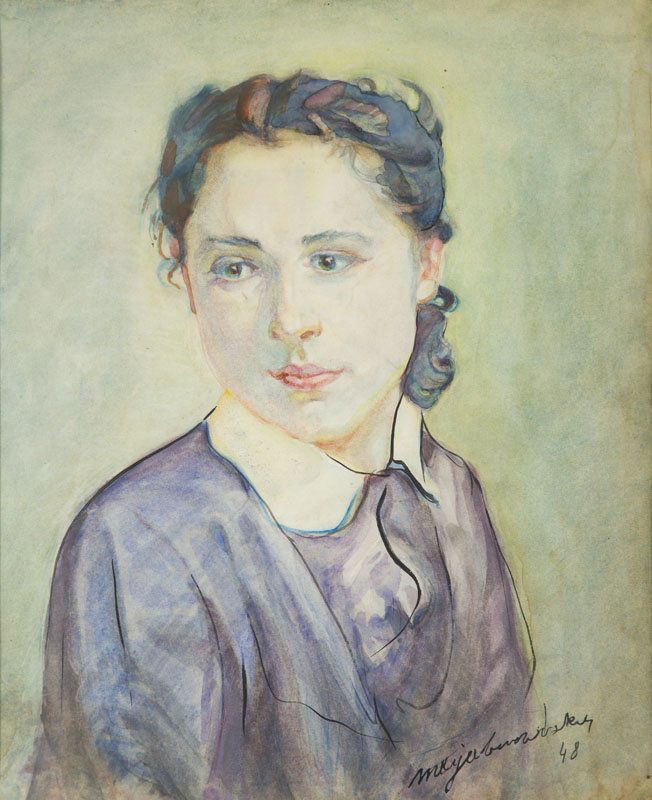 Maja Berezowska (1898 - 1978) Portrait of Woman, 1948, (1 of 1)