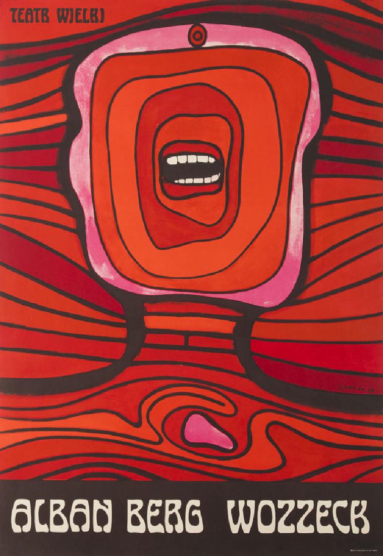 Jan Lenica (1928 - 2001) Wozzeck, 1964; offset on: Jan Lenica (1928 - 2001) Wozzeck, 1964; offset on paper, 97 x 67 cm; signed and dated in print on the right.: 'Lenica 64'