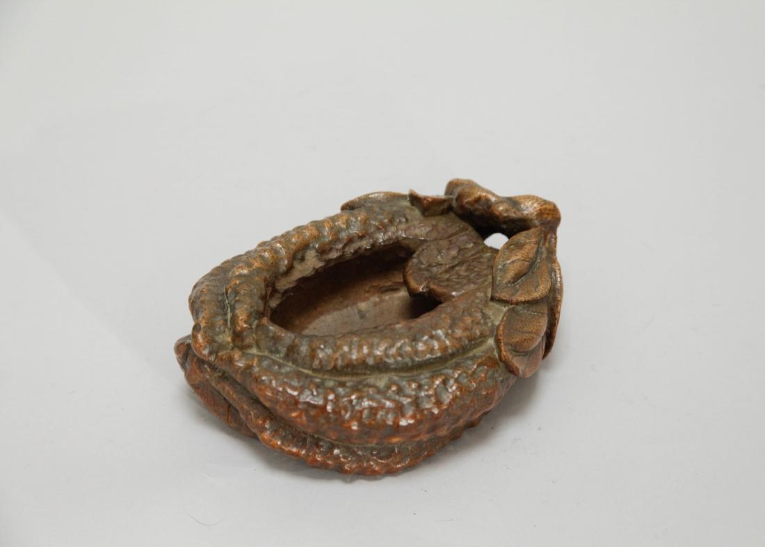 19th C. Chinese Bamboo Carved Foshou Washer (1 of 6)