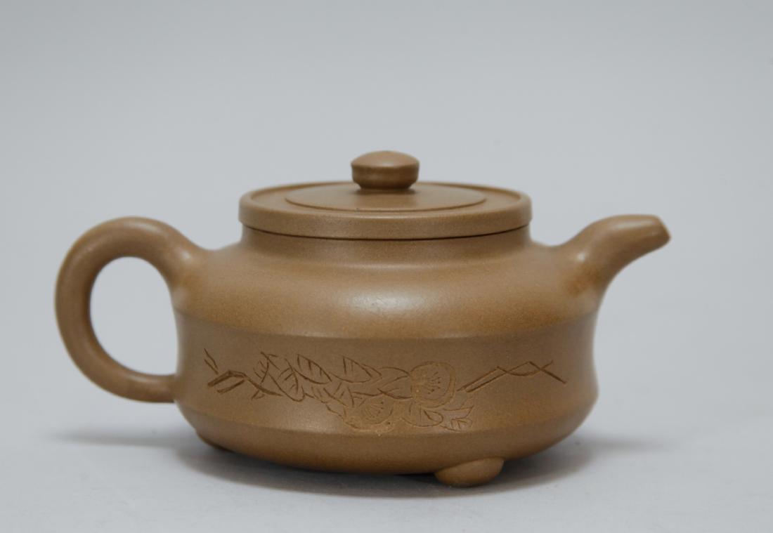 Chinese Yixing Zisha Republican Period, Marked: Chinese Yixing Zisha Republican Period, Marked Condition: very good Dimension: 7 inches length by 3 1/2 inches