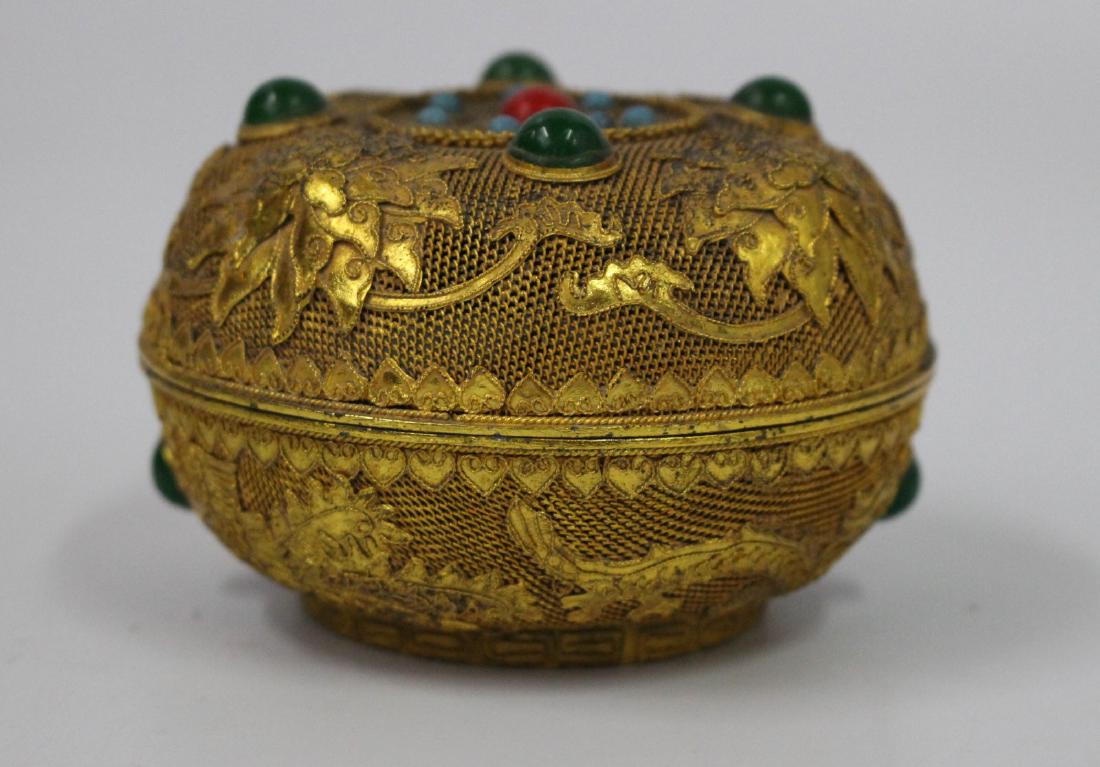 Chinese Gilt Bronze Makeup Box (1 of 9)