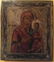 Antique 19c Russian icon of the Iverskaya