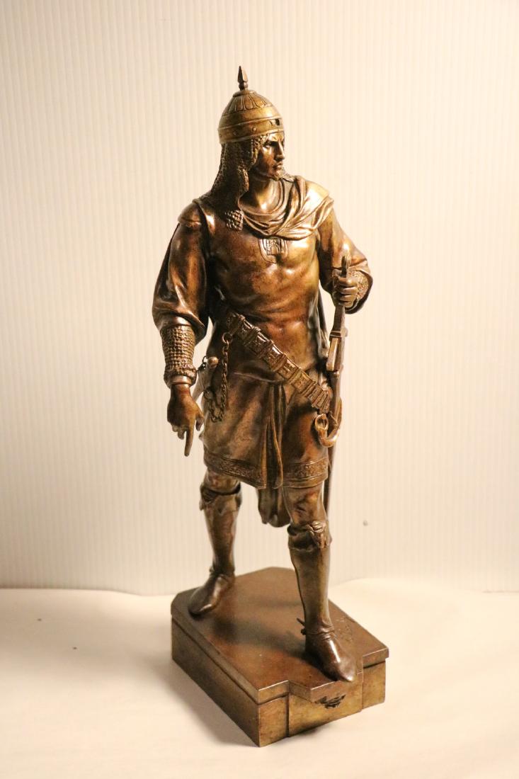 Bronze Figure Soldier, Marked (1 of 9)