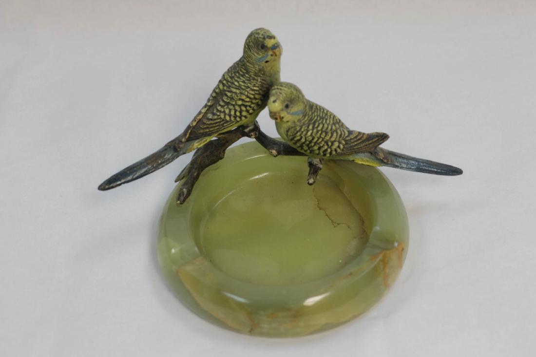 Vienna Bronze Ash Tray w/ Parrots (1 of 4)