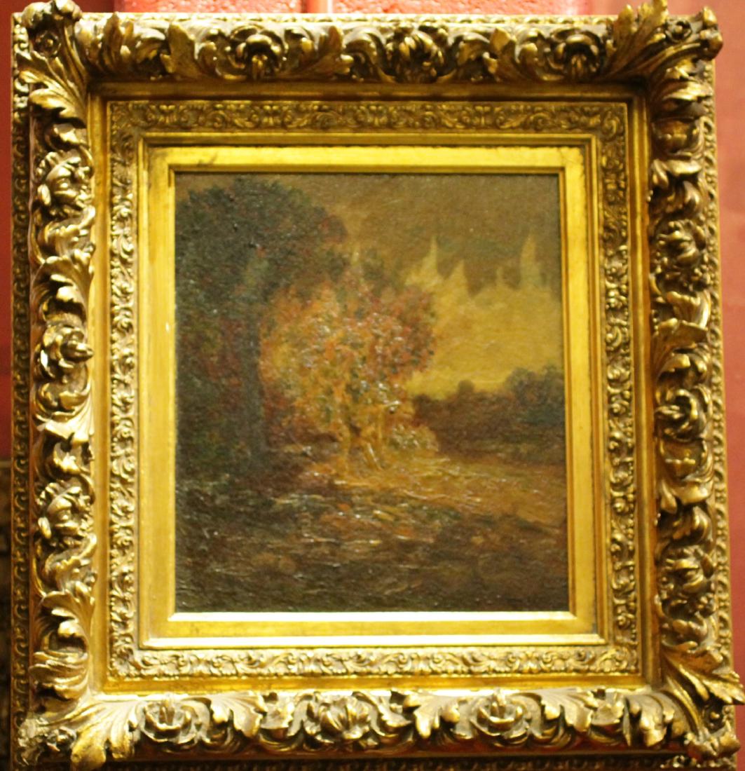 Impressionist Oil painting on Canvas Gilt Frame